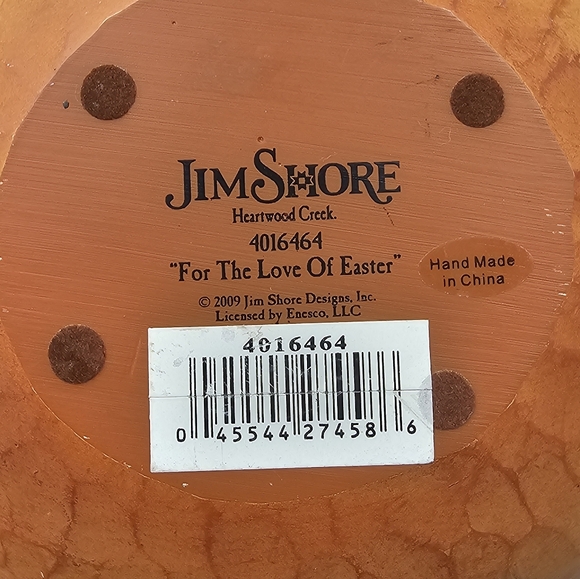 Jim Shore Heartwood "For The Love of Easter" Easter Basket 5 Eggs 4016464 2009 - Picture 8 of 16